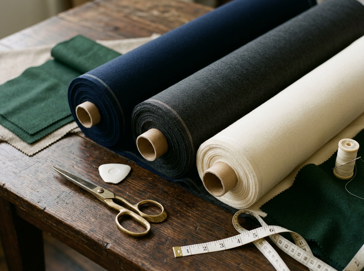 Cloth on the cutting table